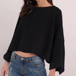 Free People I Cant Wait Sweater Black